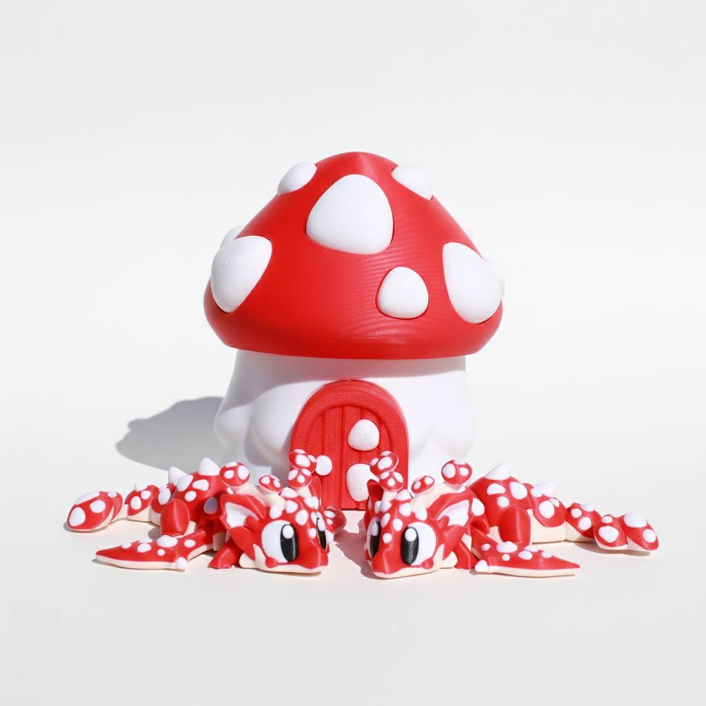 Mushroom Dragon w/ Matching Egg
