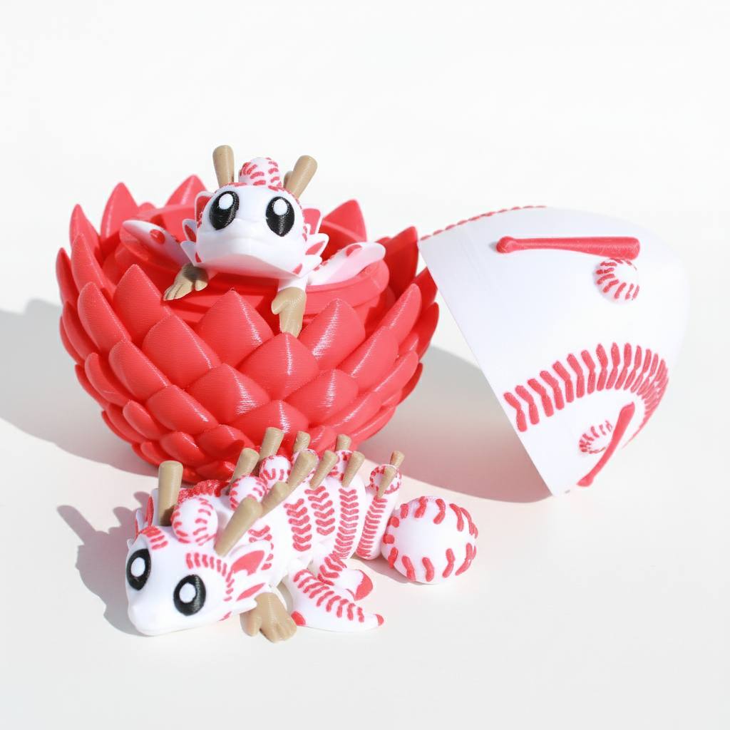 Baseball Dragon w/ Matching Egg