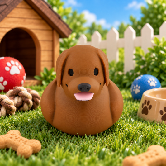 Chocolate Labrador Duck