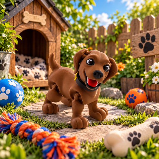 Chocolate Labrador Figure