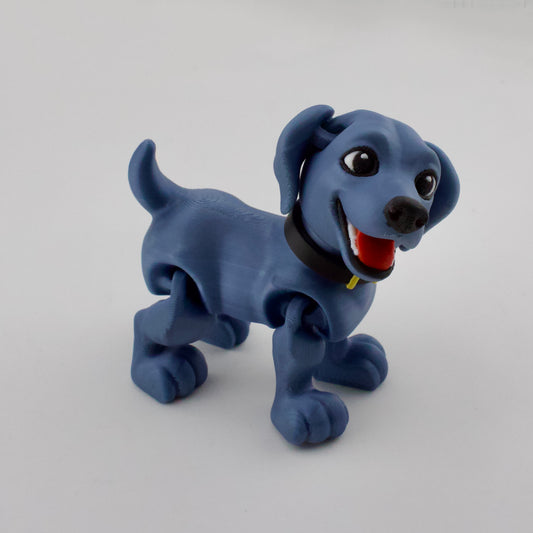 Silver Labrador Figure