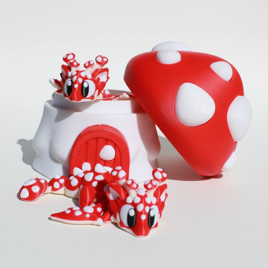 Mushroom Dragon w/ Matching Egg
