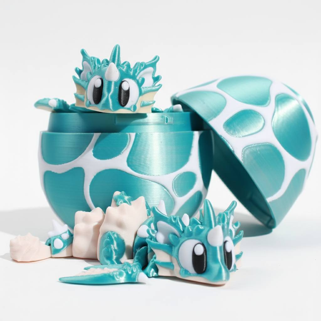 Seashell Water Dragon w/ Matching Egg