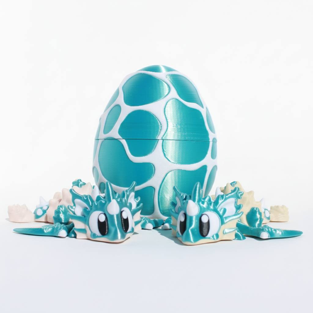 Seashell Water Dragon w/ Matching Egg