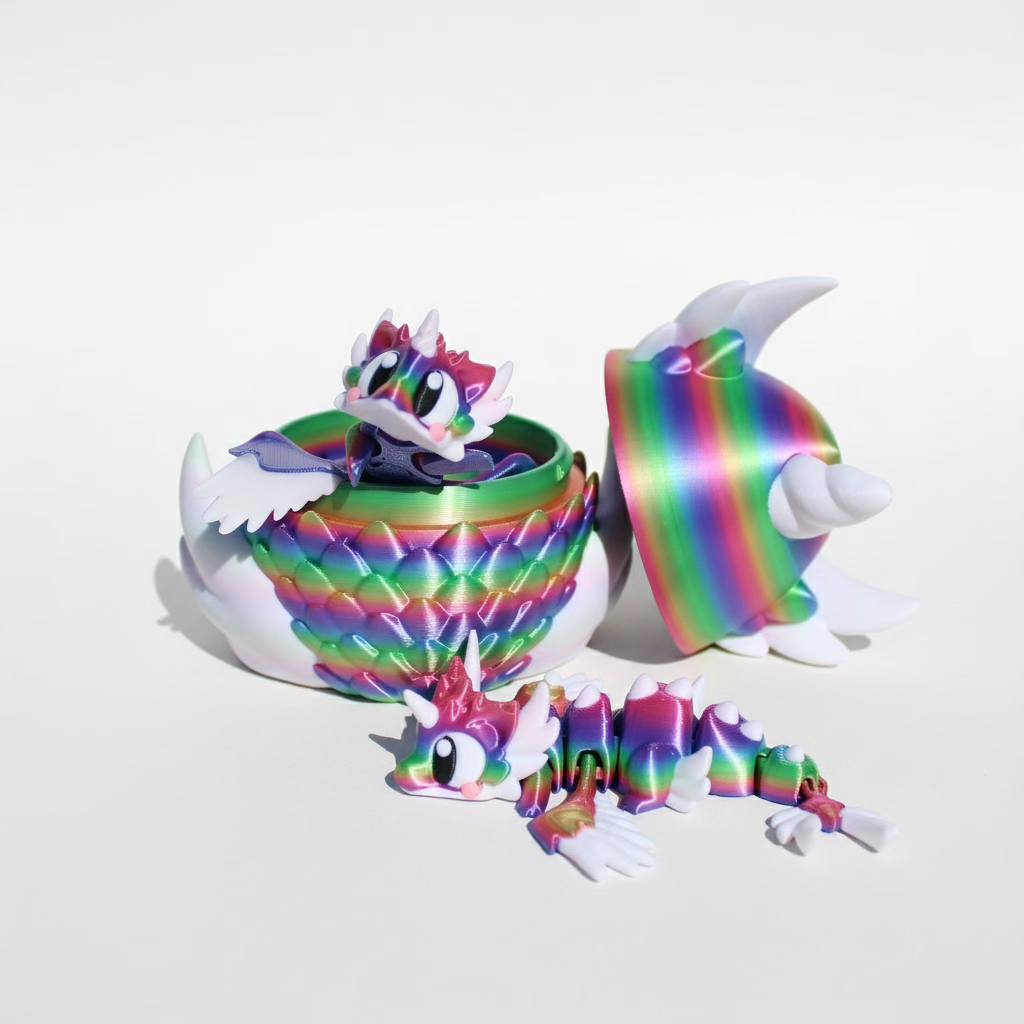 Celestial Unicorn Dragon w/ Matching Egg